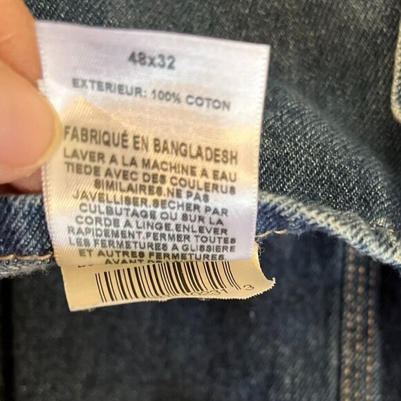 Berne Men's Heritage Unlined Washed Denim Bib Farm-House Chore Overalls Sz 48x32 - Picture 7 of 11